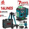 ONEVAN 4D 16 Linee 360 ° Livella Laser Verde Autolivellante Verticale e Orizzontale con Treppiede e Batteria - Strumento di Precisione