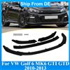 NONE Spoiler Anteriore per VW Golf 6 MK6 GTI GTD 2010-2013, Diffusore per Paraurti Anteriore, Kit Carrozzeria Auto Tuning