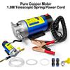 NONE Pompa Portatile per Trasferimento Olio 12V 100W, Estrattore Diesel/Carburante a Sifone - 1-3L/min, Ciclo di Lavoro 30min - Per Olio Motore, Diesel, Auto/Barca/Camper