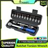 NONE Podofo Set Chiave Dinamometrica a Cricchetto 1/4'' con Doppia Scala di Precisione, 2-24 N.m, Resistente e Regolabile, per Bici, Moto, Riparazioni Meccaniche, Kit Attrezzi per Manutenzione