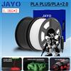 JAYO 2 Rotoli Filamento 3D PLA+/ PLA+ 2.0 Migliorato, Materiale per Stampa 3D PLA+ per Stampanti FDM Multicolore