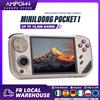 MINILOONG POCKET 1 Console di Gioco Portatile Retro, Schermo IPS 4:3 da 4 Pollici, RK3566, 1GB RAM, 8GB eMMC, WiFi, Bluetooth, 4000mAh, Joystick RGB Hall, D-Pad Modulare, LOONGOS Linux, OTA, Lettore