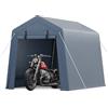 HiMISS Tenda da Esterno Impermeabile per Carichi Pesanti - Riparo Portatile per Auto con Porta Ventilata Avvolgibile con Cerniera - Tenda Garage Versatile per Moto, Bici, Legna da Ardere, Attrezzi e