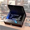 Cassaforte Biometrica con Impronta Digitale e Tastiera, Apertura Automatica, Cassetta di Sicurezza per Auto, Elettronica Opzionale XHSQH