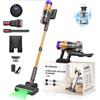 NONE Aspirapolvere Portatile Senza Fili Blossom V18 550W, Pulitore Intelligente con Schermo Touch 45Kpa, Motore Brushless con Controllo Automatico della Velocità per Pulizia di Casa, Letto e Tappeti