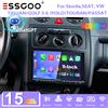 ESSGOO Autoradio Essgoo 9" Android 15 4+64G per Skoda Seat VW Passat B6 B7 Golf 5 6 Polo Tiguan T5 Touran Jetta 6R con Carplay Wireless, Android Auto, GPS, Navigatore, RDS, FM, Wi-Fi, Bluetooth, AI Voice,