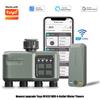 NONE Timer Irrigazione Intelligente 4 Zone WiFi RF433 con Filtro Ritardo Pioggia, Programmabile, Automatico per Tuya