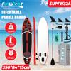 funwater Tavola da paddle gonfiabile SUP Funwater, tavola da surf antiscivolo super grande 350 * 84 * 15 cm, capacità di carico massima 180 kg, fornita con un set completo di accessori per yoga in acqua,