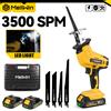 MELLWIN Sega elettrica a batteria MELLWIN 3500SPM, sega multiuso per taglio metallo, legno e tubi, compatibile con batteria Makita 18V
