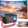 NONE Mini proiettore portatile con decodifica 1080P, mirroring smartphone, proiettore home theater, altoparlante e supporto regolabile