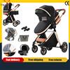 Magic ZC（母婴） Passeggino di Lusso 3-in-1 con Seggiolino Auto per Neonati, Imbracatura a Cinque Punti, Carrozzina a Quattro Ruote Ammortizzata, Pieghevole per Viaggi Aerei e Lunghi, con Ruote EVA Anti-Esplosione e