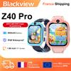 Blackview Z40 Pro Smartwatch per bambini 4G Videochiamata LBS+WiFi+GPS Triplo posizionamento AI Schermo TFT da 1,85 pollici Batteria grande da 850 mAh Illuminazione a LED IP68 Smartwatch impermeabile