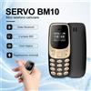 SERVO BM10 Mini telefono cellulare 2 SIM Card Auricolare Bluetooth Cambia voce Dialer Registrazione audio Piccolo cellulare