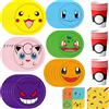 Potdemiel 120 pezzi di stoviglie e tovaglioli Pokemon per feste - 60 piatti Pokemon da 7 e 9 pollici, 30 tovaglioli Pokemon, 30 bicchieri di carta Pokemon ecc. Stoviglie per feste di compleanno Pokemon per