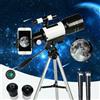 NONE Telescopio Astronomico Rifrattore da 70mm con Treppiede Regolabile, Facile da Montare, per Principianti, Osservazione dell'Universo e della Natura, per Adulti