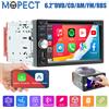 Mopect Autoradio MOPECT 6.2" Doppio DIN DVD/CD, Stereo per Auto Android con Schermo Touch, Bluetooth, SD, USB, SWC, FM/AM/RDS con Microfono e Telecamera
