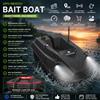 LOKEEVAN Barca da Pesca Telecomandata D50B con GPS, 12V, 1.7m/s, 2 x 15600mAh, Carico 2kg, GPS+BeiDou, Ritorno Automatico, Rete da Traino 1.5M Inclusa - Barca RC per la Pesca
