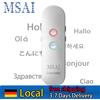 MSAI Traduttore Bluetooth T4 Online con 131 Lingue, Traduzione Vocale in Tempo Reale, Trascrizione Audio Bidirezionale per Viaggi