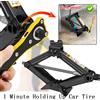 NONE Martinetto a Forbice da 2 Tonnellate/4409 LBS, Kit Sollevatore Auto Compatto, Altezza di Sollevamento 105-385mm