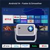 LynCast Proiettore Smart LYNCAst con BT5.4 e WIFI6, L018, Supporto 8K, Android 14, 360 ° Proiettore Portatile Rotante, Home Theater, Perfetto per Serie TV, Film, Gaming, Anime, Sport, K-Dramas, Concerti