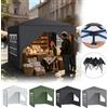 NONE Gazebo Pop-Up 2,5x2,5m con 4 Pareti Laterali, Altezza Regolabile 2,4-2,6m, Impermeabile e Protezione UV, Tessuto Oxford 210D, Tenda da Esterno