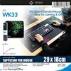 NONE Tappetino per mouse da gioco WETECH, base in gomma antiscivolo, tappetino da scrivania impermeabile per ufficio, casa, tastiera per laptop, 22x18/30x25/69x30 cm