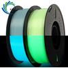 KINGROON Filamento PLA Luminescente KINGROON 1,75mm 1kg 2kg, Verde Blu Luminescente al Buio per Stampanti 3D, PLA Plastico a Cambiamento di Colore, Ottimo con Lampade UV, Compatibile con la Maggior Parte delle