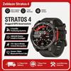 Zeblaze Stratos 4 Smartwatch GPS con Display AMOLED da 1,43 Pollici, Bussola Integrata, Altimetro Barometrico, Torcia, Chiamate Vocali