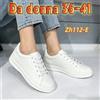 NONE Sneakers in Pelle Bianca Comode da Donna, Scarpe da Ginnastica Classiche Minimaliste per Uso Quotidiano