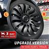 NONE 4 Pezzi Copricerchi Performance da 19 Pollici per Tesla Model Y 2018-2024, Copriruota Completo di Ricambio per Auto, Accessori Copriruota