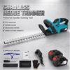 NONE Tagliasiepi a batteria brushless 21V, 520mm 45 ° Tagliasiepi Elettrico ad Angolo Regolabile con Batteria Makita 1300mAh, Diametro Massimo di Taglio 15mm, Attrezzo per Giardinaggio e Taglio del Prato