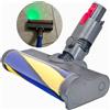 NONE Testina di Ricambio a Rullo Morbido e Soffice con LED per Aspirapolvere Dyson V15 (SV22 SV47), V11 (SV14 SV15 SV17 SV28), V10 (SV12 SV27), V8 (SV10 SV25), V7 (SV11) - Aggiornamento con Rilevamento