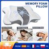 zollor Cuscino Cervicale in Memory Foam a Forma di Farfalla, Design Ergonomico con Contorno Cavo, Fodera Lavabile e Rimovibile, Supporto Cervicale per Alleviare il Dolore al Collo