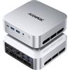 ACEMAGIC Mini PC ACEMAGIC con processore AMD Ryzen Embedded R2544, 16GB DDR4, SSD M.2 2280 da 512GB, Wifi5, BT4.2, fino a 4TB, Mini PC con Windows 11