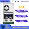 ECGSOLAX Regolatore di carica solare MPPT ECGSOLAX 60A 12V 24V 36V 48V, regolatore automatico per pannelli solari con schermo LCD per batterie al piombo-acido e al litio