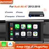 AUTOTOP Modulo di Interfaccia Wireless CarPlay Android Auto per Audi A6 A7 Sistema HN+R RMC 2012-2018 con Mirror Link Bluetooth Navigazione Multimediale