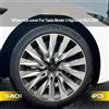 CCUUD Set di 4 Copricerchi Stile Turbina da 18 Pollici per Tesla Model 3 Highland 2023-2025, Accessori di Ricambio