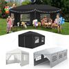 NONE Gazebo da Giardino con 4 Pareti Laterali, Tenda per Feste con Telaio in Acciaio Resistente ai Raggi UV per Giardino, Patio, Matrimoni, Campeggio ed Eventi all'Aperto