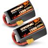 OVONIC Batteria LiPo OVONIC 1300mAh 6S 120C 22.2V con Connettore XT60 per FPV Racing e Freestyle, Confezione da 2