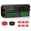 NONE Inverter a Onda Sinusoidale Pura da 5000W con 4 Prese EU, Convertitore di Potenza da 12V DC a 220V/230V AC per Auto, Universale per Frigoriferi, Droni, Ventilatori, Lampadine, Laptop, Campeggio