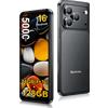BLACKVIEW Smartphone Blackview WAVE 7C, 16GB (4+12GB RAM Espandibile) + 64GB/128GB ROM, Display HD+ da 6.56'', Batteria Grande da 5000mAh, Android 16, Doke AI 2.0, Registrazione Video 1080P, Custodia Protettiva