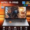 NONE Laptop Portatile Ultra Sottile 15.6" Windows 11 Pro 2026 con Intel Core i9-9900, 16GB RAM, SSD da 1TB/2TB, Lettore di Impronte Digitali, per Ufficio e Gaming