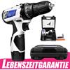 NONE Trapano-avvitatore elettrico 12V senza fili, 45 N·m di coppia, con 23 accessori in una pratica custodia, luce LED, avvitatore a doppia velocità per officina, 1 batteria