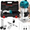 GECOFEER Fresatrice Elettrica 800W per Legno, Macchina Versatile per Incisione e Scanalatura, Utensile Elettrico per Lavorazione del Legno con Funzione di Fresatura
