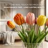 NONE Fiori Artificiali di Tulipano, Bouquet di Tulipani in Lattice Real Touch, Fiori Finti per Decorazione Casa, Bouquet da Sposa, Centrotavola per Feste