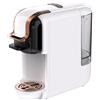 NONE Macchina da Caffè 4-in-1 Caldo/Freddo per Capsule, Cialde e Caffè Macinato con Pressione a 20 Bar e Commutazione One-Touch