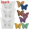 SPMOLD Set di 3 Stampi in Silicone per Candele Profumate a Forma di Fiore e Farfalla, Strumento per Creare Sapone in Resina e Gesso, Decorazioni per la Casa e Regali
