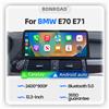 BONROAD 2400*900P Wireless CarPlay Android Auto Autoradio Multimediale con Touchscreen per BMW X5 E70 X6 E71 CCC CIC con Mirror Link Navigazione GPS