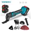 YOFIDRA Utensile Multifunzione Oscillante Elettrico a 6 Velocità Senza Fili, Strumento di Taglio Variabile Compatibile con Batteria Makita