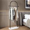 NONE Appendiabiti ad Arco, Moderno Porta Abiti Nero a Forma di Arco per Spazi Ristretti, Robusto Appendiabiti in Metallo, Stand Appendiabiti per Camera da Letto, Armadio, Ingresso, Esposizione Boutique